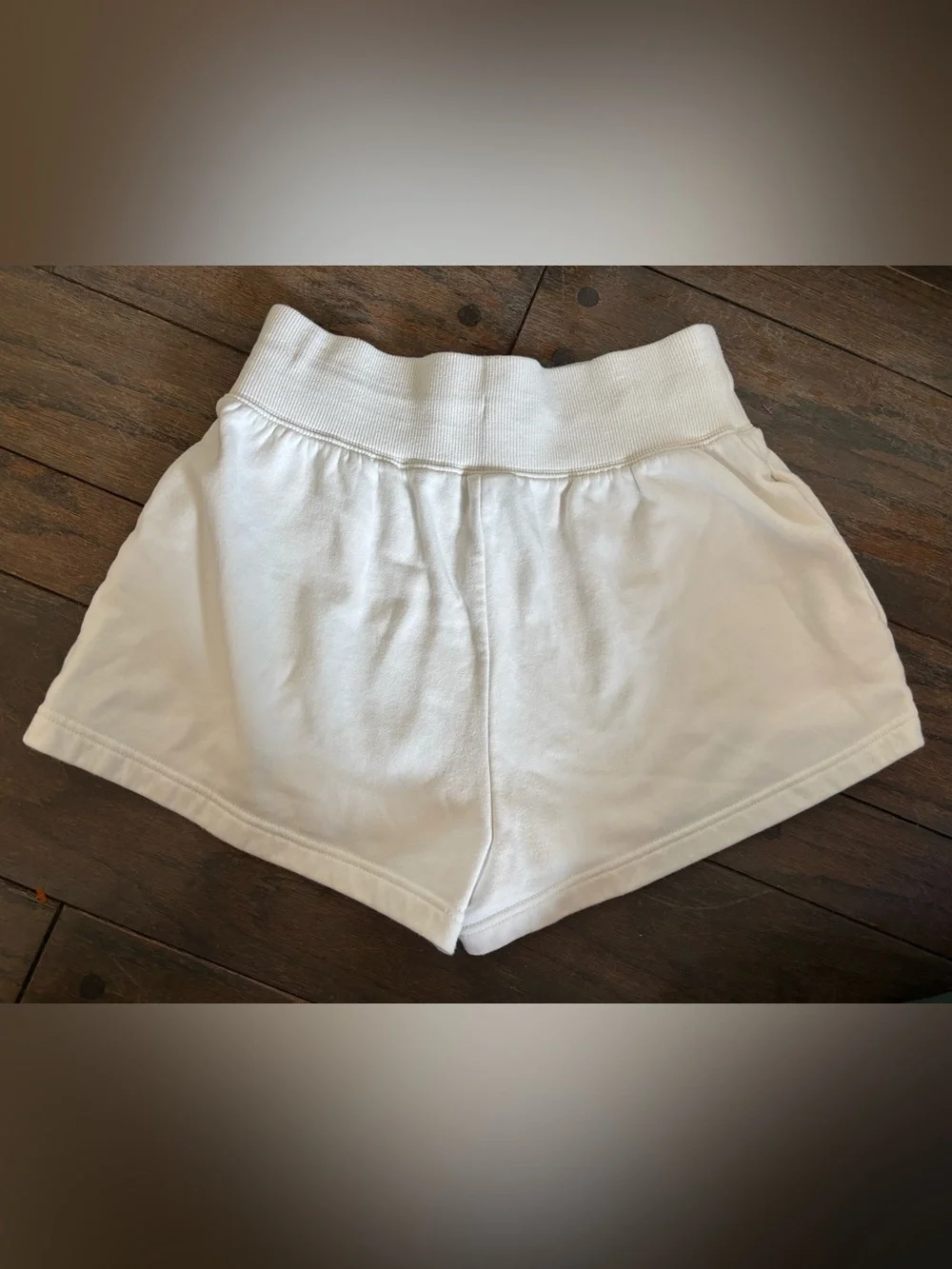 Nike White Women's Phoenix Fleece Shorts Cozy Casual Athletic Size Small